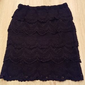 NWOT Urban Outfitters Staring at Stars Black Skirt